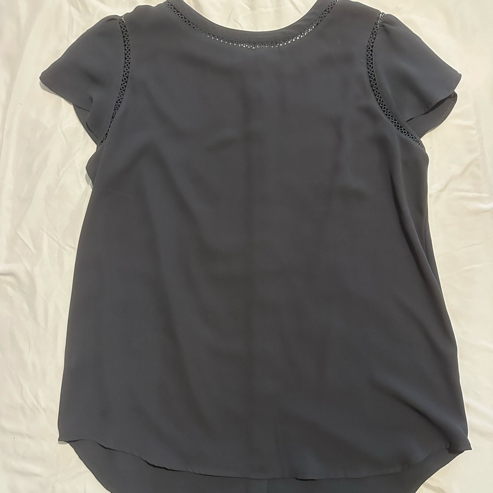 LOFT Charcoal Blouse